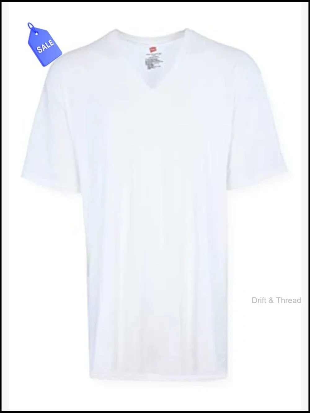 Men's Cotton V-Neck Undershirts Multipack Tall Fit (5 Pack)